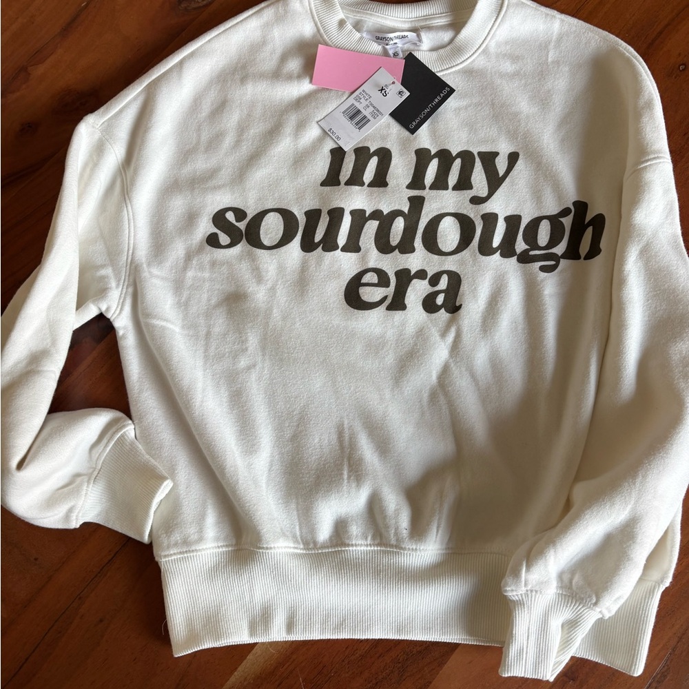 Cream Graphic Women's Sweater